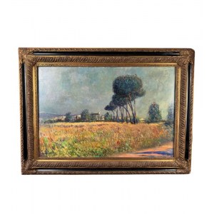 TERRACCIANO GIUSEPPE, Landscape with pine trees - Giuseppe Terracciano
