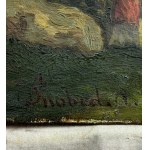 ARTISTA NON IDENTIFICATO, Paesaggio con rovine