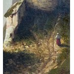 ARTISTA NON IDENTIFICATO, Paesaggio con rovine