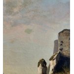 ARTISTA NON IDENTIFICATO, Paesaggio con rovine
