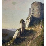 ARTISTA NON IDENTIFICATO, Paesaggio con rovine