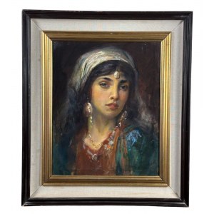 ANONIMO, Portrait of a Woman by an orientalist painter