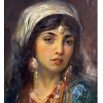 ANONIMO, Portrait of a Woman by an orientalist painter