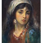 ANONIMO, Portrait of a Woman by an orientalist painter