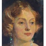 UNIDENTIFIED SIGNATURE, Portrait of a Woman in the manner of John Singer Sargent