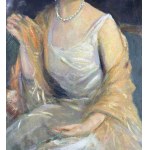 UNIDENTIFIED SIGNATURE, Portrait of a Woman in the manner of John Singer Sargent