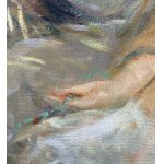 UNIDENTIFIED SIGNATURE, Portrait of a Woman in the manner of John Singer Sargent