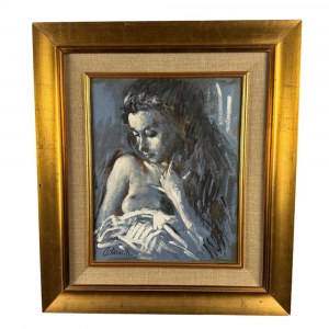 ANTONIO ASTURI, 'La Spagnola', a portrait of a woman - Antonio Asturi (Vico Equense 1904 - 1986)