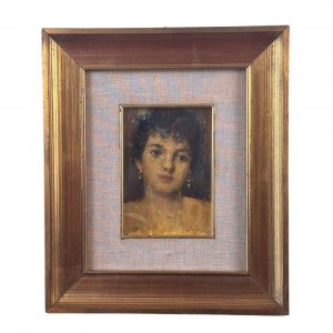 UNIDENTIFIED SIGNATURE, Portrait of a woman in the Impressionist style
