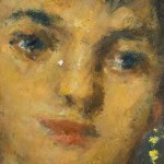 UNIDENTIFIED SIGNATURE, Portrait of a woman in the Impressionist style