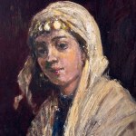 ANONIMO, Woman with a cloak