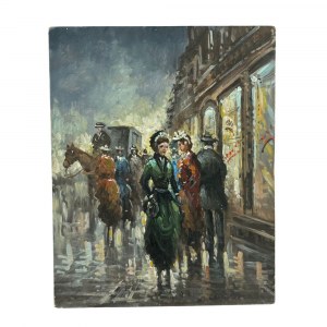 ANONIMO, Parisian Street with Characters