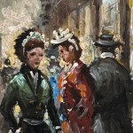 ANONIMO, Parisian Street with Characters