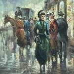 ANONIMO, Parisian Street with Characters