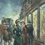 ANONIMO, Parisian Street with Characters