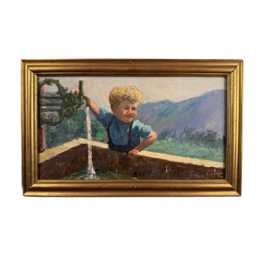 UNIDENTIFIED SIGNATURE, Child at the Fountain