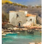 VINCENZO LARICCHIA, View of a Neapolitan seascape - Vincenzo Laricchia (1940)