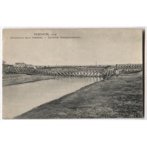 [PRZEMYŚL]. Przemyśl 1915. zničený železničný most - Zerstörte Eisenbahnbrücke.