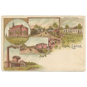 [ŁAZISKA Górne]. Gruss aus Ober-Lazisk.