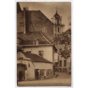 [WILNO]. Nr 13. Wilno - Zaułek Literacki i dom w którym mieszkał A. Mickiewicz.