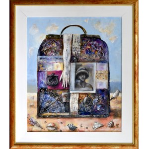 Mirosława SMEREK-BIELECKA (1953), Suitcase with a white glove, 2019