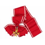 Krzyż Wielki Order Odrodzenia Polski z gwiazdą, (Polonia Resituta I klasa) z szarfą orderową i pudełkiem