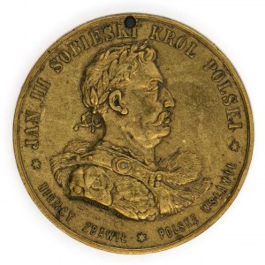 Jan III Sobieski medal 1883 Kraków- 200 rocznica odsieczy wiedeńskiej