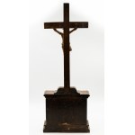 Wooden crucifix with base