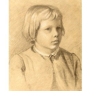 Antoni Kozakiewicz (1841 Kraków – 1929 tamże) Portret chłopca, 1876 r.