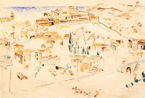 Mela Muter (1876 Warszawa – 1967 Paryż) Pejzaż z Villeneuve-les-Avignon