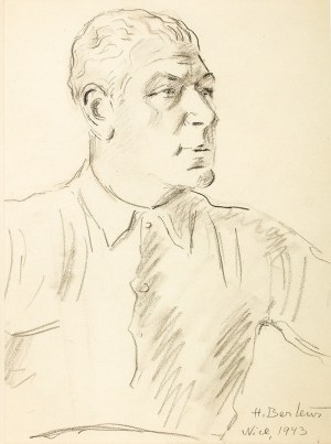 Henryk Berlewi (1894 Warszawa – 1967 Paryż) Portret mężczyzny, 1943 r.