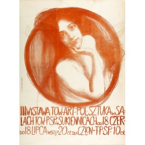 Teodor Axentowicz (1859 Braszów/Rumunia – 1938 Kraków) Plakat III wystawy Towarzystwa Artystów Polskich SZTUKA, 1899