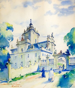 Stanisław Terlecki (1901 Lwów - 1991 Gdańsk) Lwów – Archikatedralny sobór św. Jura