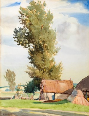 Mieczysław Trautman (1885–1941) Pejzaż wiejski