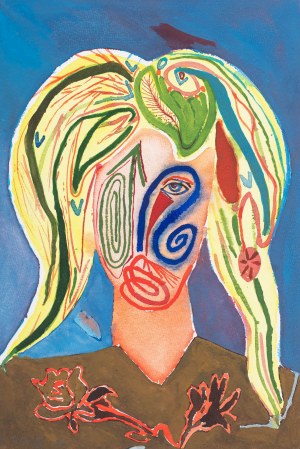 Ryszard Grzyb (ur. 1956), Portret, 1987