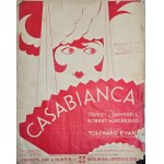 Set of sheet music notation from the film Casabianca, 1928