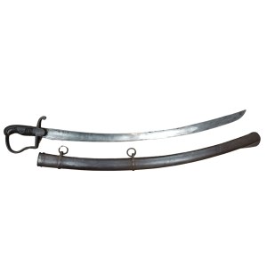Prussian saber large Blucher with scabbard