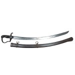 Prussian saber large Blucher with scabbard
