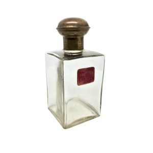A glass flacon from pre-war Warsaw