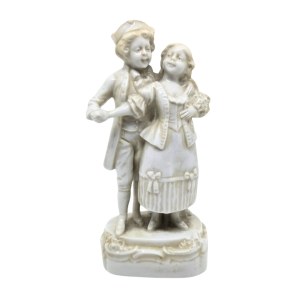 Porcelánová figurka v rokokovém stylu, Kister (Německo)