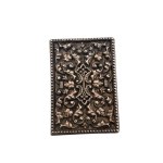 Match case with decorative stone