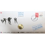 Innsbruck 1964-1976, Oficjalna koperta z monetą Mennicy Paryskiej (pierwszy dzień obiegu 1992)