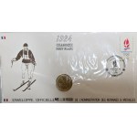 Chamonix Mont-Blanc 1924, Oficjalna koperta z monetą Mennicy Paryskiej