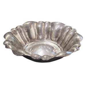 Art Deco silver bowl with engraving