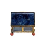 Lapis lazuli casket, Grand Tour souvenir, France, 19th century.