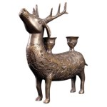 Deer candle holder, Indonesia