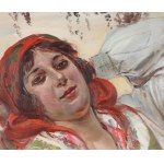 Wincenty WODZINOWSKI (1866-1940), Krakowianka - odpoczynek w letni dzień (1924)
