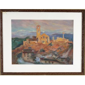 Antoni CHRZANOWSKI (1905-2000), Perugia o zmroku (wg J. Stanisławskiego)