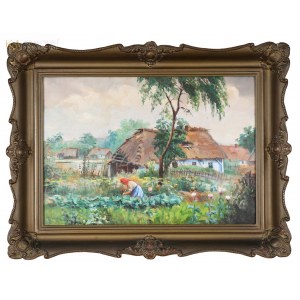Zygmunt KACZÓWKA (1915-1996), W ogrodzie