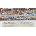 Wiktor ZIN (1925-2007), Dworek w Woli Okrzejskiej - pierwszy śnieg (1983)